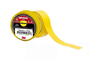 Fita Isolante Imperial (Amarela) - 18mm x 10m