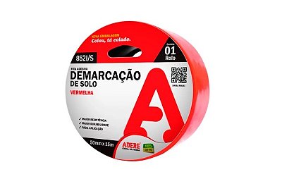 Fita Demarcação de Solo (Vermelha) - 50mm×15m