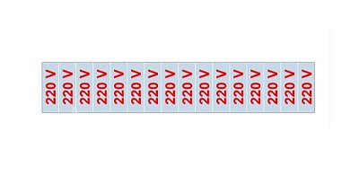 Etiqueta Sinalizadora (220 Volts) - 3,5 x 1,5cm