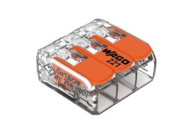 Conector Elétrico de Emenda (221-413) - 3 Polos