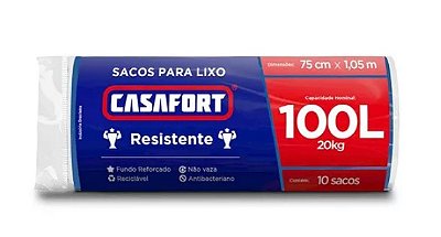Saco de Lixo Azul (com 10 Peças) - 100 Litros