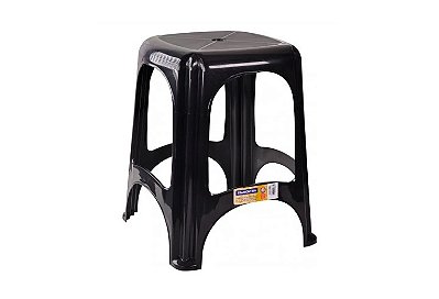 Banqueta Plástica Niterói - Preta