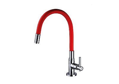 Torneira de Mesa para Cozinha com Tubo (5029C61) - Flexcolor Red