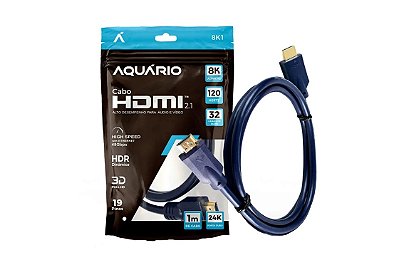 Cabo HDMI 2.1 8K 3D (19 Pinos) - 1 Metro