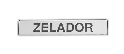 Placa Sinalizadora (Zelador) - 05x25cm