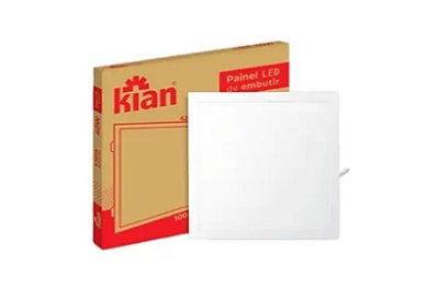 Painel LED de Embutir Quadrado (40W) - 4000K