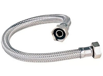 Ligação Flexivel Trançado Aço Inox (FF) - 1/2"×30cm