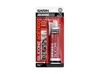 Silicone Acético Garin (Preto) - 50g