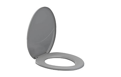 Assento Sanitário Max Plena - Cinza