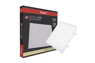 Painel LED Quadrado de Embutir (30W) - 4000K