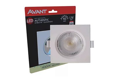 Spot Led Authentic Embutir (12W) - 4000K