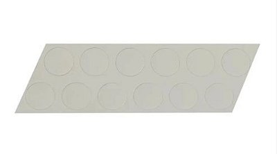 Tapa Parafuso Branco Adesivo (12 peças) - 12mm