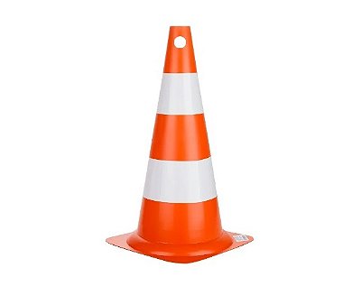 Cone de Sinalização (em PVC) - 50cm