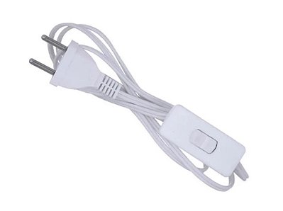Rabicho com Interruptor (Branco) - 1,5m