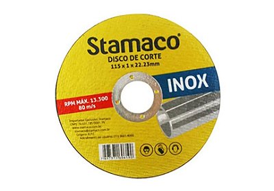 Disco de Corte Inox (4″) - 115×1,0×22mm