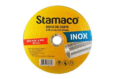 Disco de Corte Inox - 180×2,5×22mm