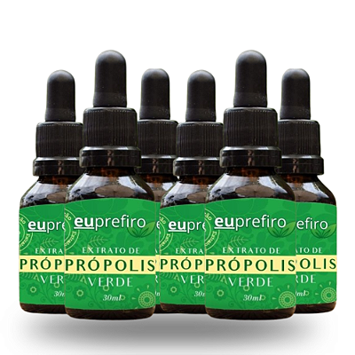 🌿Própolis Verde 30ml - Eu Prefiro - Combo 06 unidades