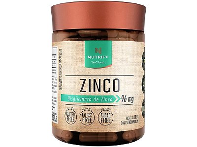 Zinco Nutrify sem Sabor Natural 60 Cápsulas