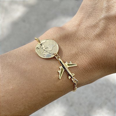 Pulseira Avião e Mundo