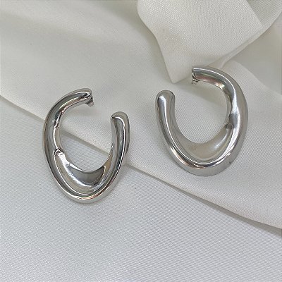 Brinco Horizonte -Orgânico Aço Inox