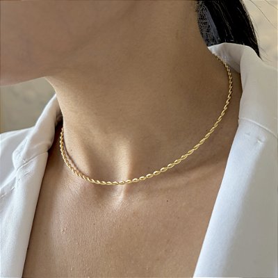 Corrente Viva - Choker Fio Torcido