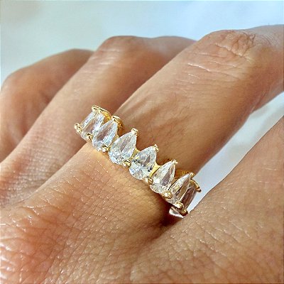 Anel Ascensão - Cravejado com Zircônias