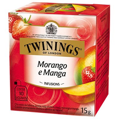 Chá de Morango e Manga Twinings - 15g / 10 sachês