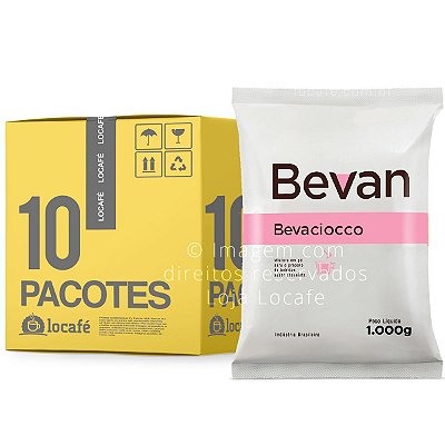 Chocolate com Leite Solúvel Bevaciocco Bevan - 10Kg (10x1kg)