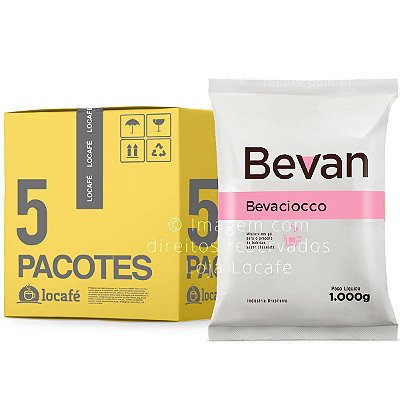 Chocolate com Leite Solúvel Bevaciocco Bevan - 5Kg (5x1kg)