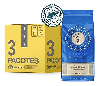 3Kg Café em Grãos Helena - Gourmet 100% Arábica