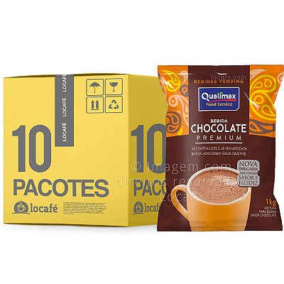 Chocolate Premium Solúvel Vending Qualimax - 10Kg (10x1Kg)