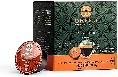 ORFEU Cápsulas De Café Orfeu Clássico Compatível Com Dolce Gusto® - 10 Unidades