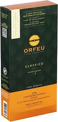 ORFEU Cápsulas De Café Orfeu Clássico Compatível Com Nespresso - 10 Unidades