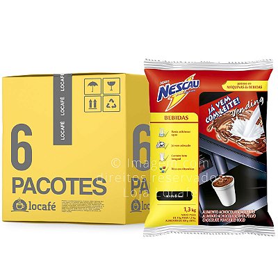 Achocolatado Vending Nescau  Nestlé -  7,8Kg (6x1,3Kg)