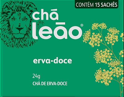 Chá Leão Erva Doce em sachês - 15 unidades