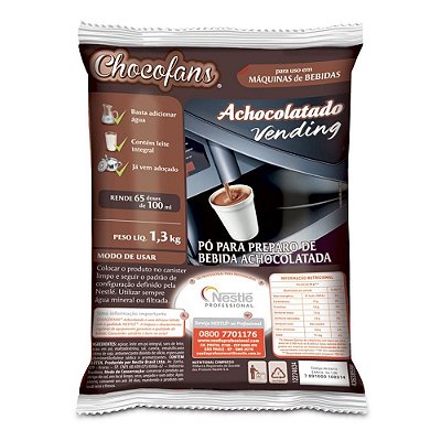 Achocolatado Vending Chocofans 1,3 Kg - Nestlé