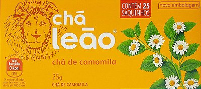 Chá Leão Camomila 25g em sachês - 25 unidades