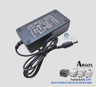 Fonte 24V Argox OS214, CP2140 (Original) (Pin 2.1mm)