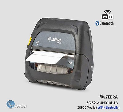 *Impressora PortátiL Zebra ZQ520 (WiFi/Bluetooth)