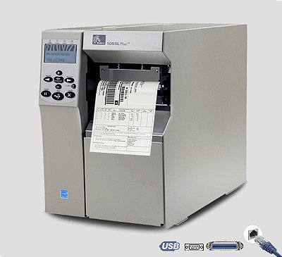 *Impressora de etiquetas Zebra 105SLplus, Zebra 105SL+