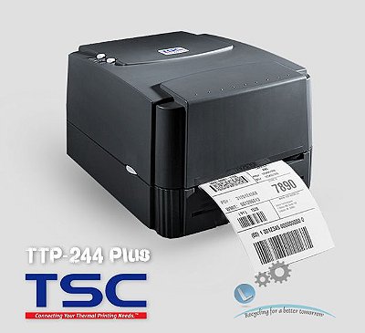 Impressora de etiqueta e código de barras TSC-TTP 244 Plus