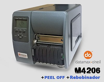 Impressora Datamax M4206 com Peel Off + Rebobinador