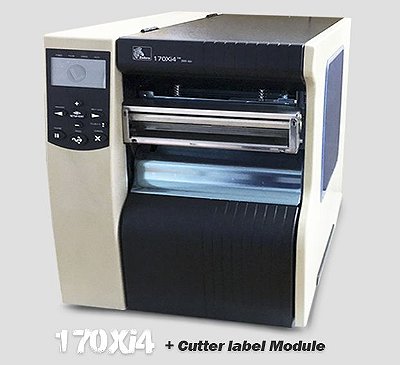 Impressora Industrial Zebra 170Xi4 + Cutter |L 168mm (↔)