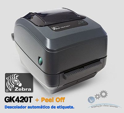 Impressora de etiquetas Zebra GK420 TT + Kit Peel Off
