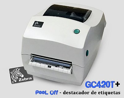 Impressora de etiquetas Zebra GC420 TT + Kit PeeL Off