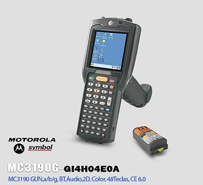Coletor de Dados Motorola-Symbol MC3190 GUN,2D Long Range