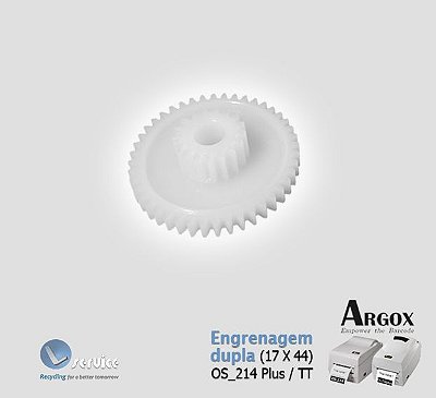 Engrenagem dupla (17T X 44T) Argox OS214 Plus / TT