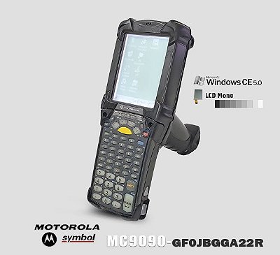 Coletor de Dados Motorola-Symbol MC9090G LCD Mono → Windows® CE 5.0