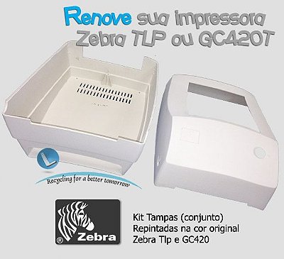 Tampas superior e inferior zebra TLP2844/GC420