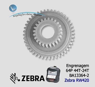 Engrenagem Zebra RW420 (64p 44T-24T) | BA13364-2